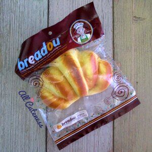 Breadou Croissant Realistic Bread Squishy Stress Ball Fidget Toy Sensory Toy